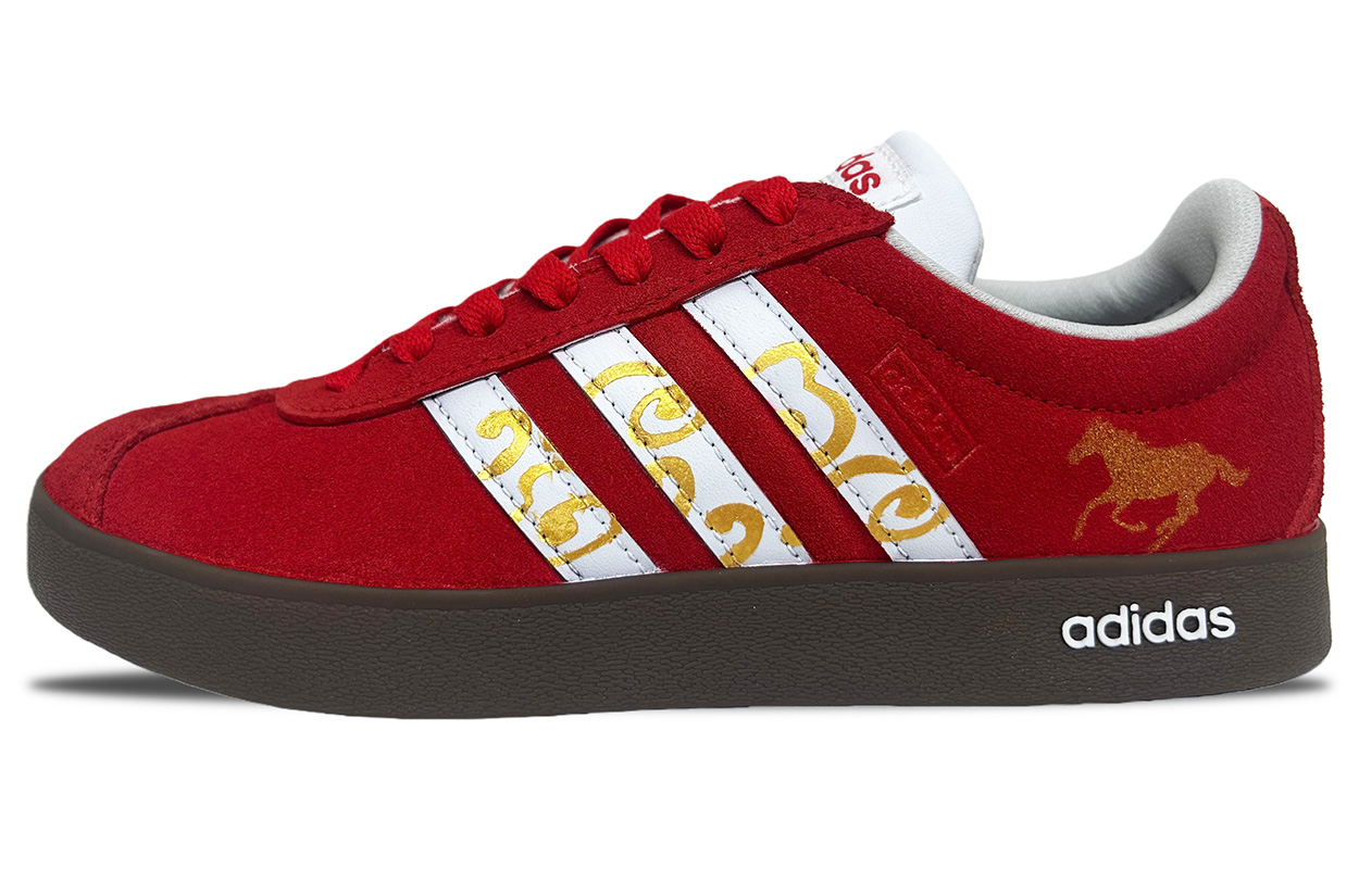 

Adidas VL COURT 2.0 Coverage Thermal Abrasion Resistant Low top Unisex красные скейтборд кроссовки