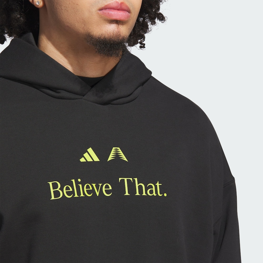 Толстовка ADIDAS ORIGINALS Anthony Edwards Believe That, черный — фото 4