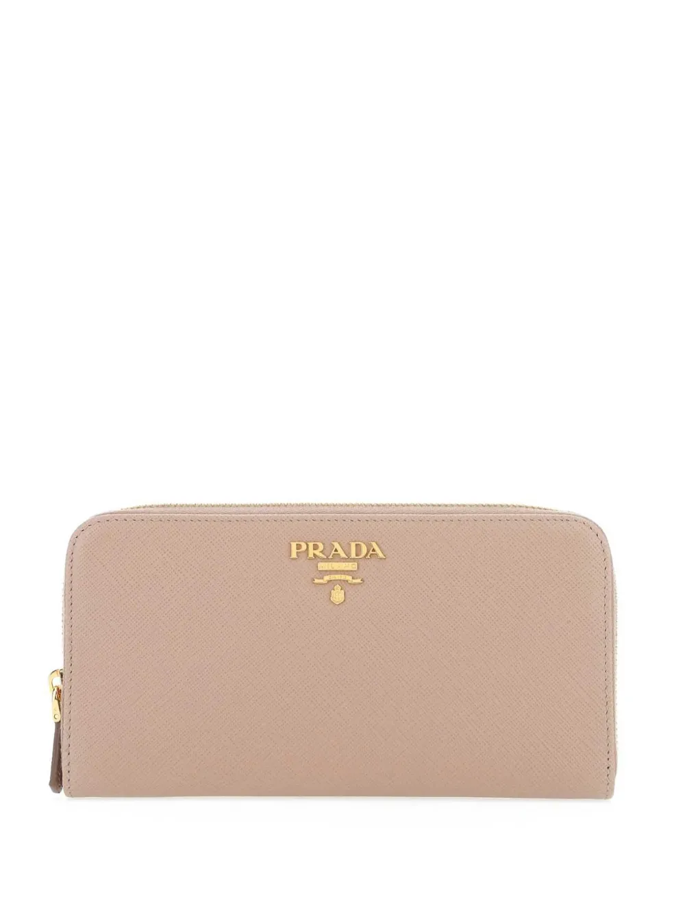 

Кошелек с металлическим логотипом Prada, розовый