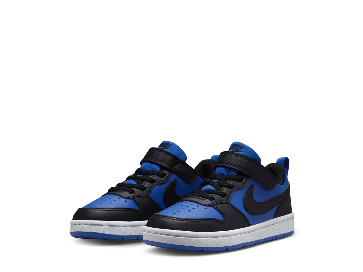 Кроссовки Court Borough Low Recraft - детские Nike, Black/Blue — фото 3