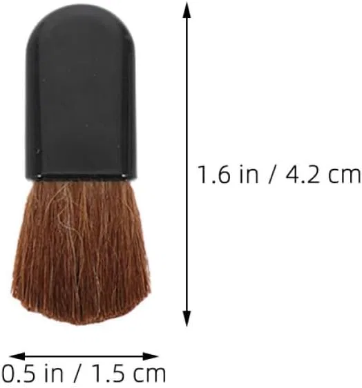 Кисть для румян LALADEFIEE с щетиной из конского волоса, черная, 30 штук, 4.2x1.5x0.5 см — фото 2