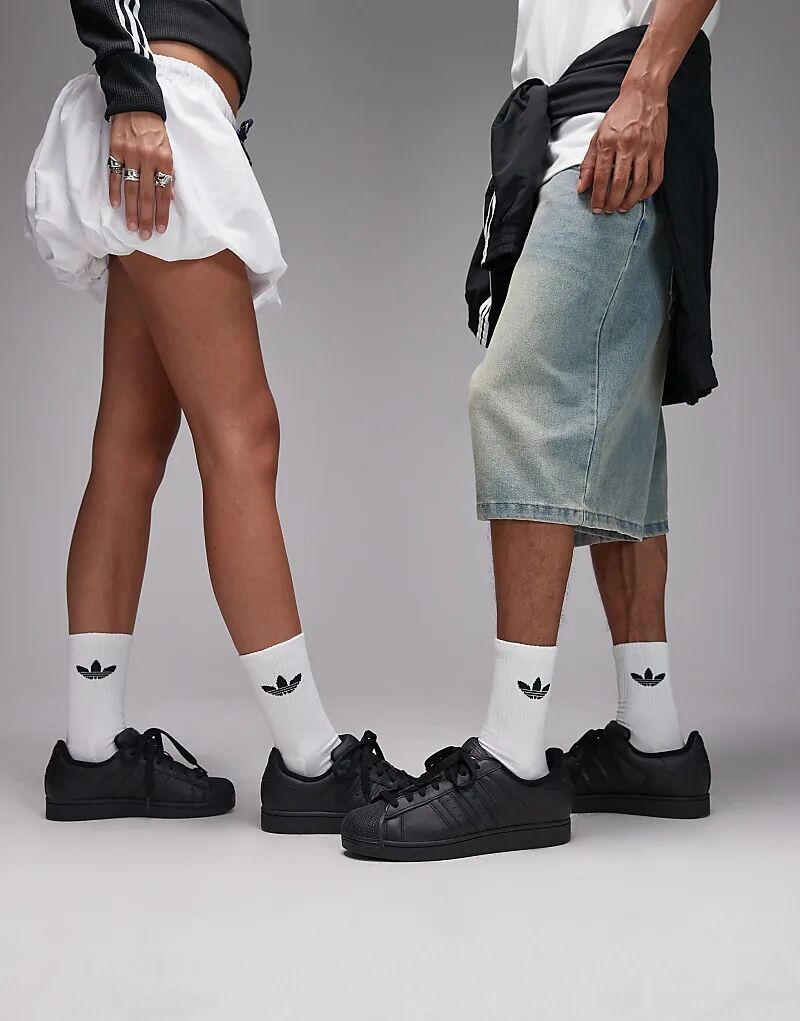 Кроссовки adidas Originals Superstar II черного цвета — фото 4