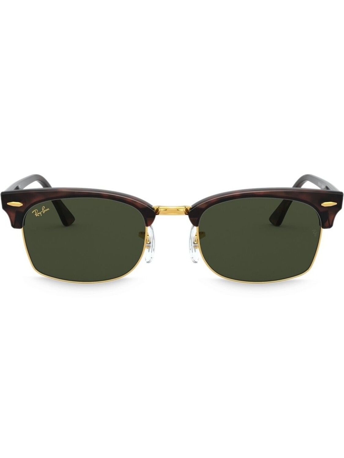 

Ray-Ban солнцезащитные очки Clubmaster в квадратной оправе, зеленый