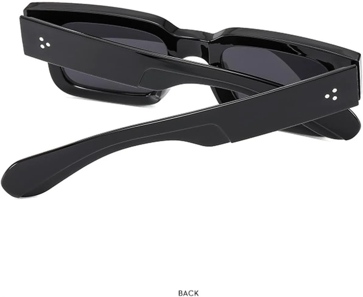 

Модные солнцезащитные очки с заклепками для женщин и мужчин, роскошные очки для активного отдыха и вождения, солнцезащитные очки UV400 TKKTLLT, Black Brown