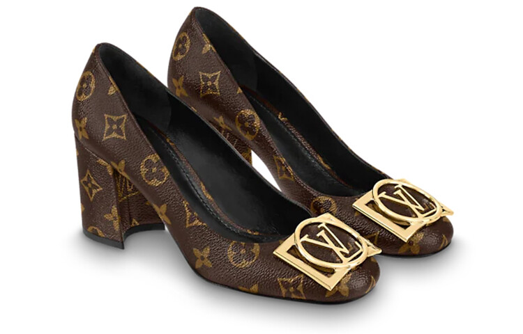 Туфли женские Louis Vuitton Madeleine, черный / коричневый — фото 3