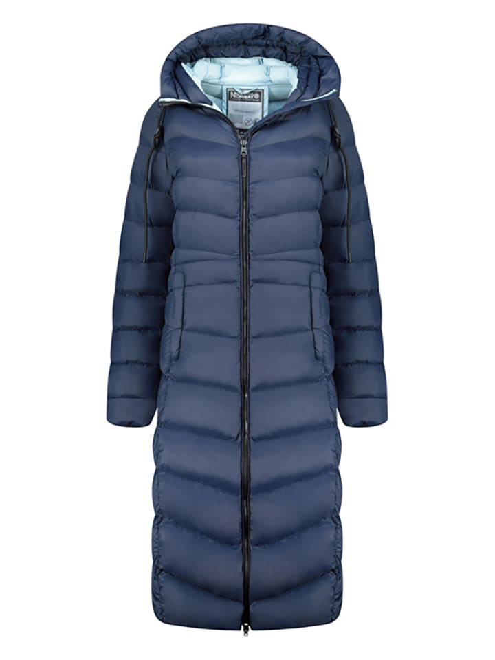 

Стеганое пальто Беранжере темно-синего цвета Geographical Norway