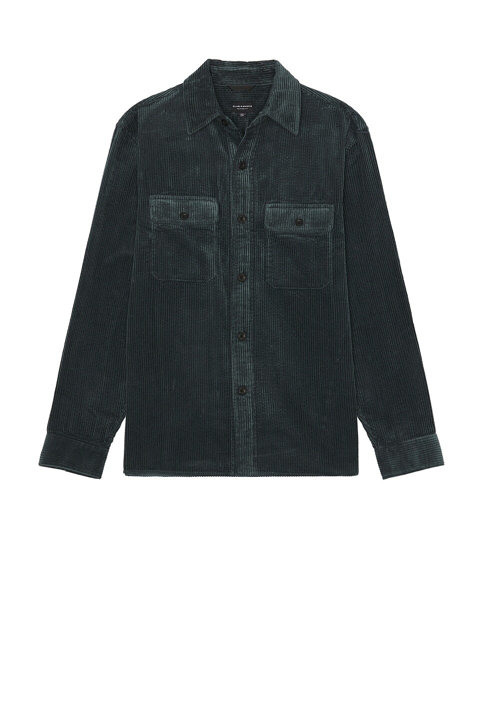 

Вельветовая рубашка с широкой кромкой Club Monaco, цвет Spruce