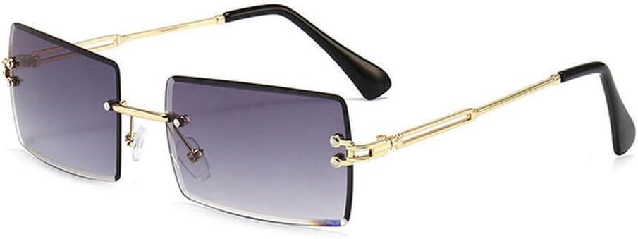 

Ретро солнцезащитные очки для женщин, без оправы, градиентные солнцезащитные очки, модные солнцезащитные очки с оригинальными линзами, женские очки без оправы HVTVTLA, Gradient Grey