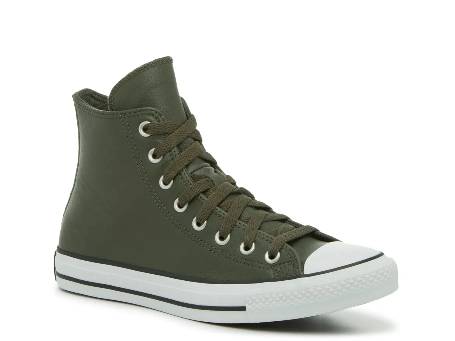 

Высокие кеды Converse Chuck Taylor All Star Leather - мужские, темно-зеленые