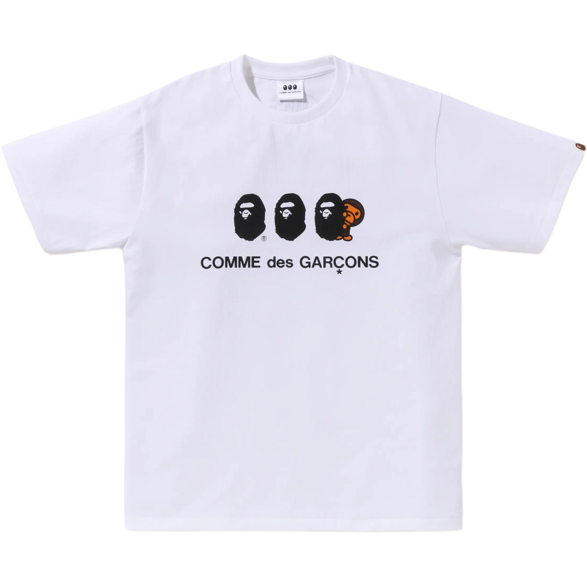 

Футболка Bape X Comme Des Garcon Osaka Baby Milo #1 A BATHING APE, белый