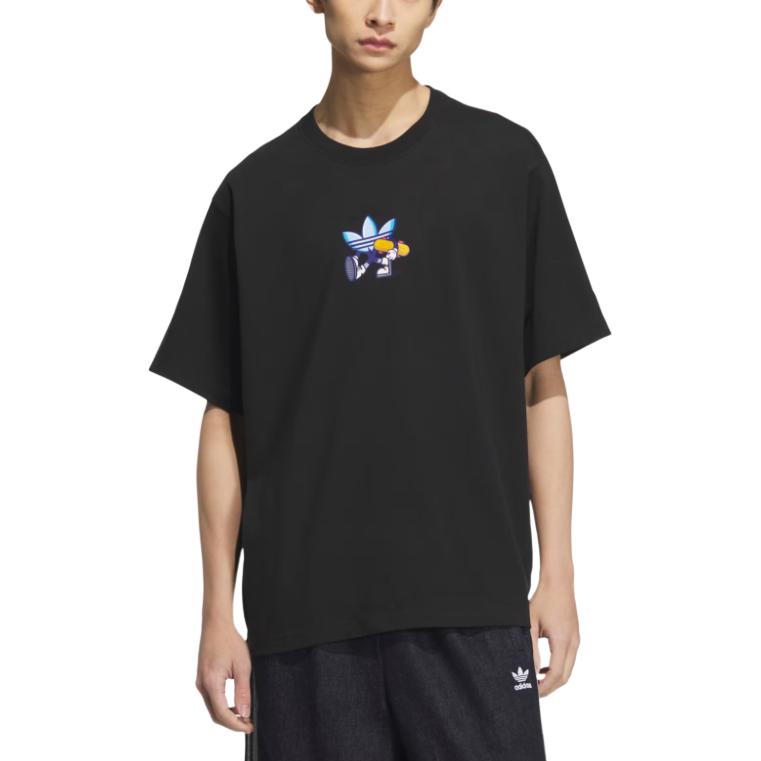 Adidas Originals Футболка с принтом мужская black — фото 3