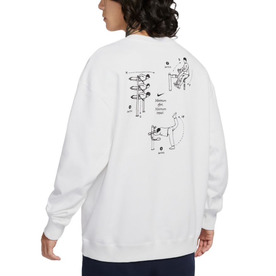 Толстовка GFX FLEECE GCEL мужская Nike, белый — фото 3