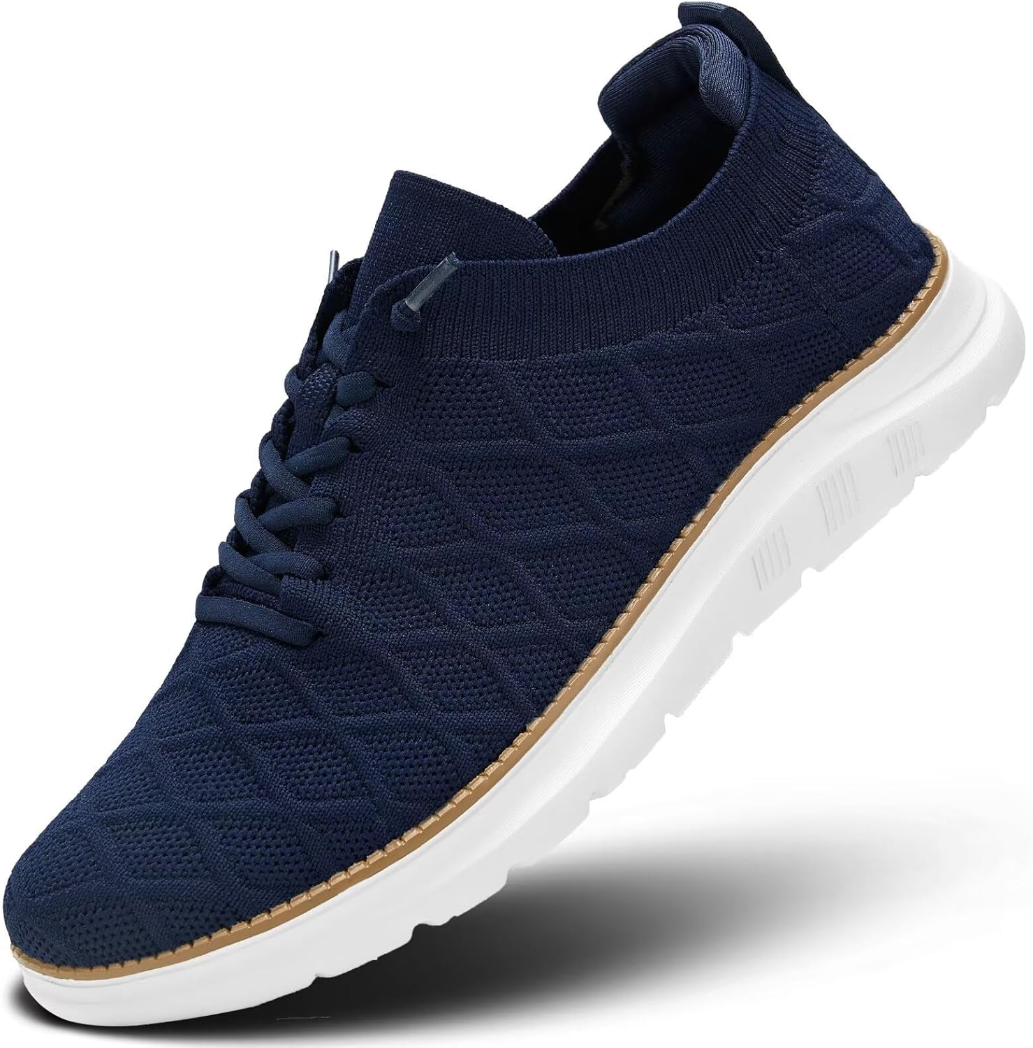 

Мужские повседневные оксфорды, модные сетчатые бизнес-кроссовки для прогулок, удобные, легкие с мягкой подошвой Mevlzz, темно-синий