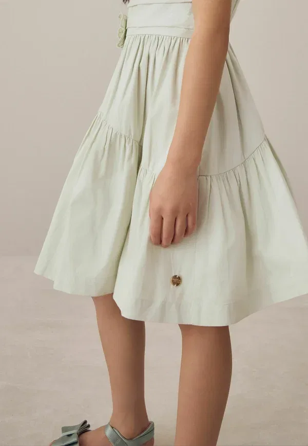 Платье Regular fit с цветочной аппликацией, Laura Ashley, цвет мяты — фото 4