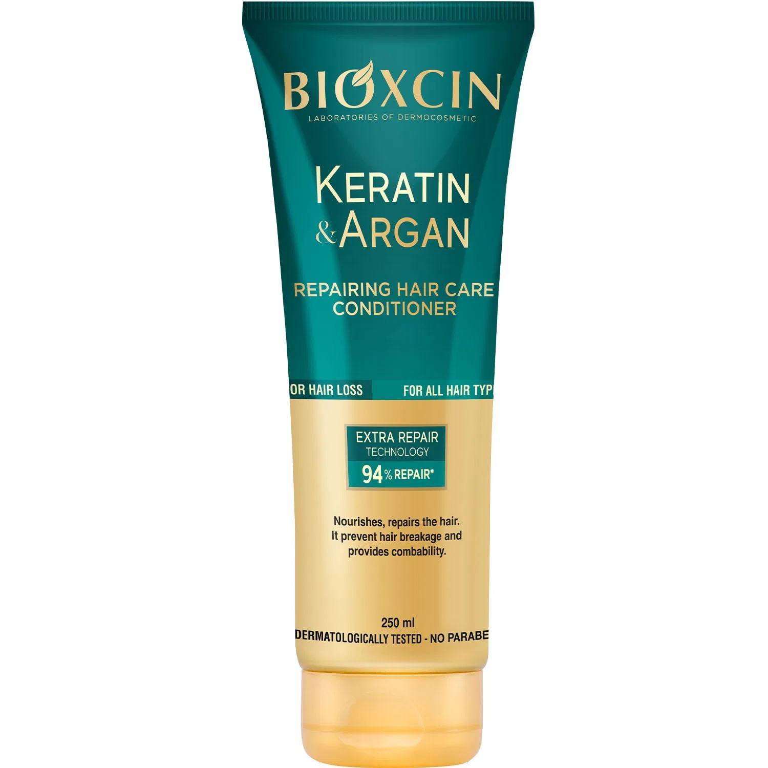 Восстанавливающий кондиционер для волос с кератином и арганой Bioxcin Keratin & Argan Repairing Hair Conditioner 250 мл Bioxcin