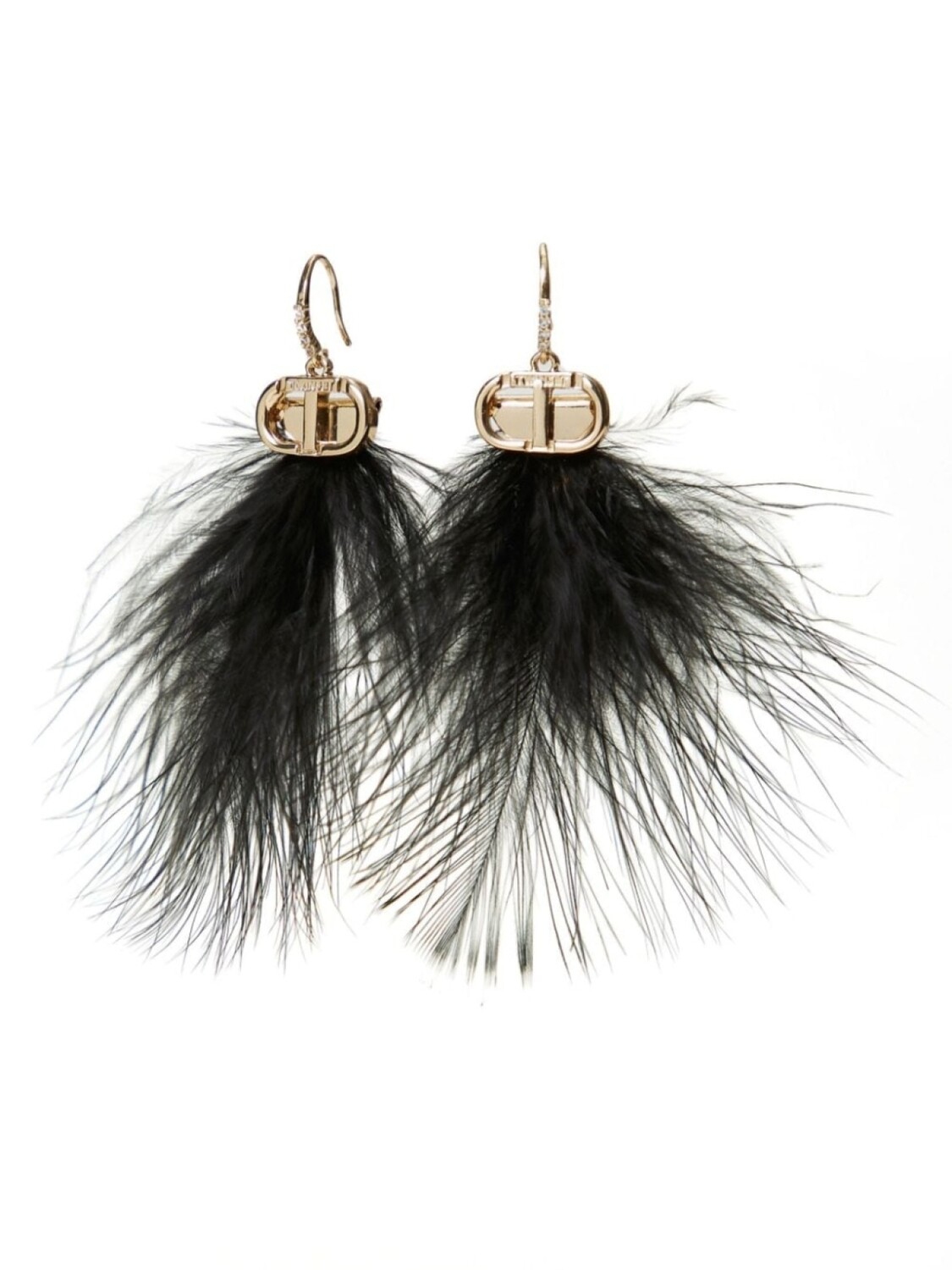 

Серьги Feathers Oval T TWINSET, золотой