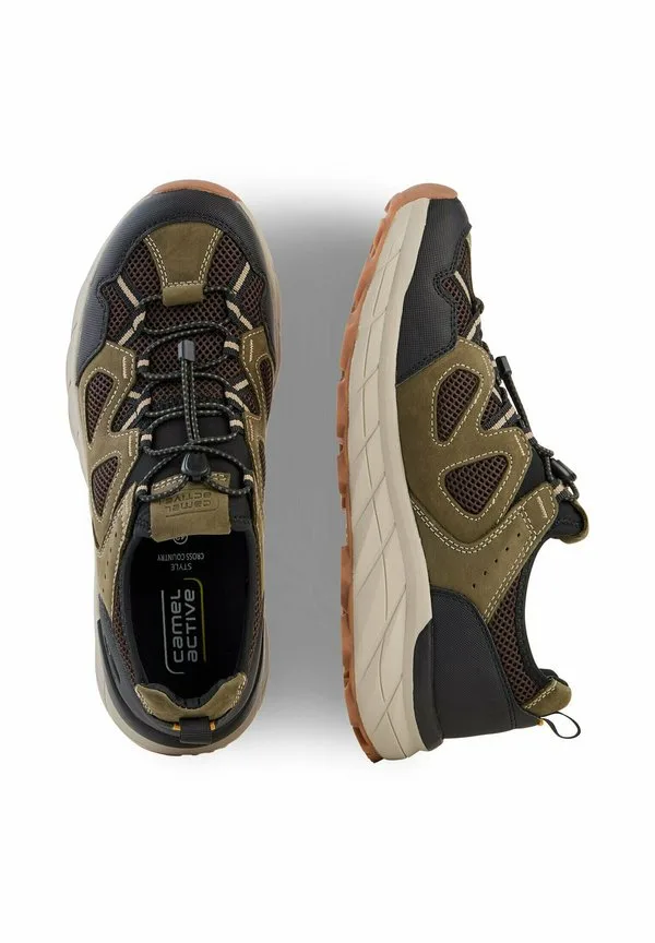 Кроссовки sneaker mit schnellzug schnürung Camel Active, Oliv Schwarz — фото 3
