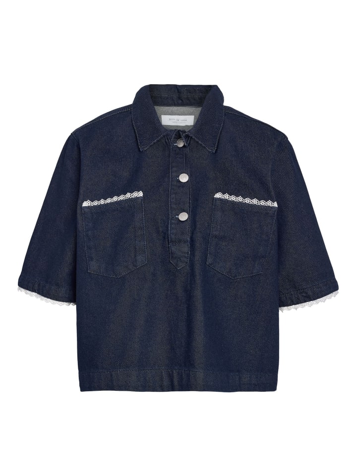 

Noisy may Джинсовая рубашка темно-синего цвета