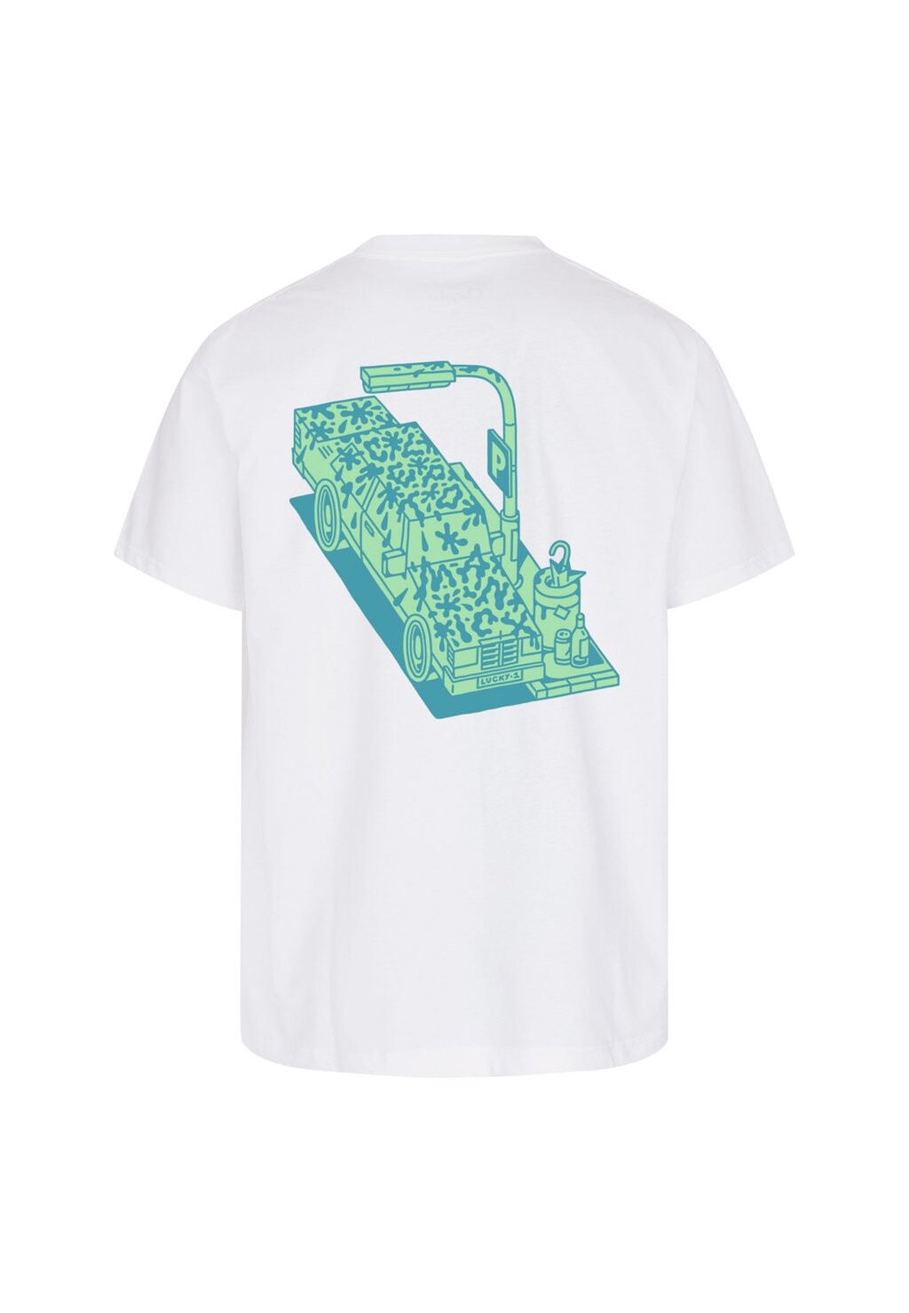 

Футболка с принтом BOXY TEE OH SHIT Cleptomanicx, белый