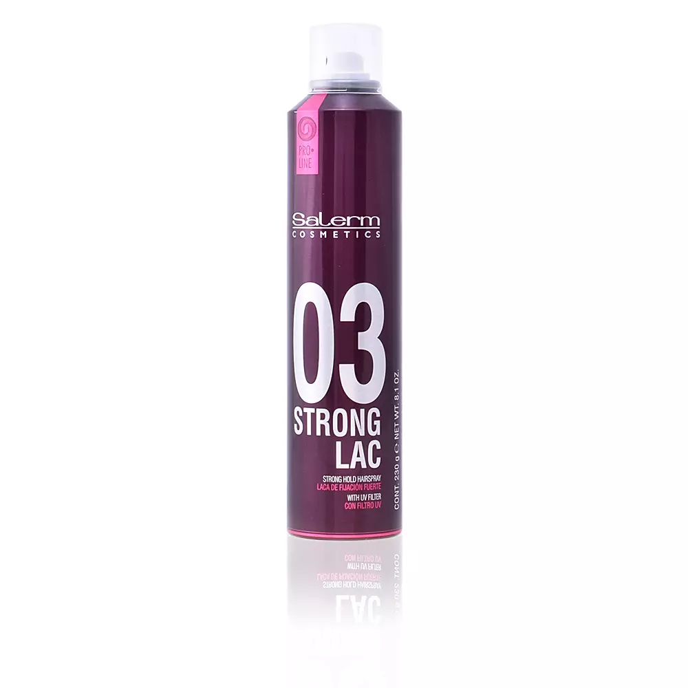

Лак для волос Strong lac 03 strong hold hairspray Salerm, 405 мл.