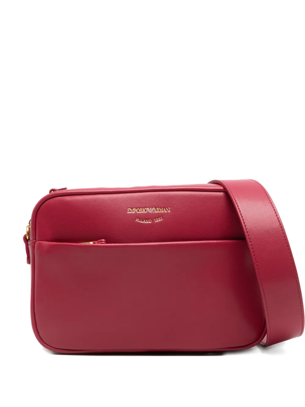 

Кожаная сумка через плечо EMPORIO ARMANI, красный