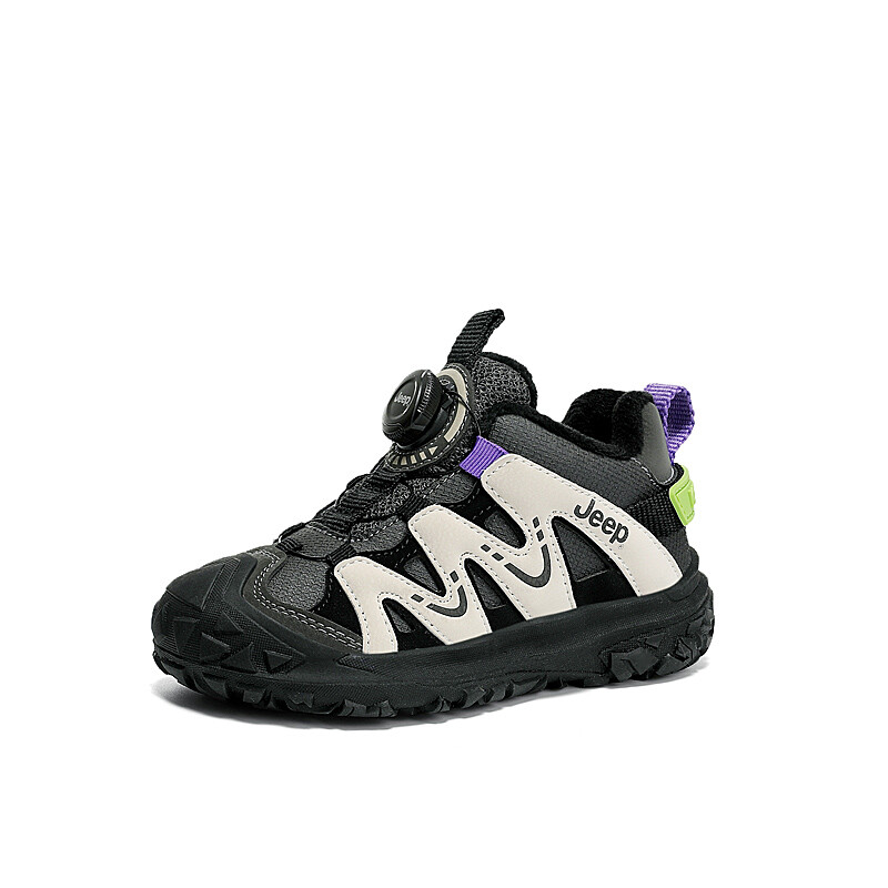 Детские кроссовки Kids Low-top Black Jeep, слоновая кость/черный — фото 2