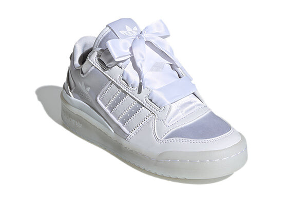 Кроссовки форум атласные низкие j Adidas, белый — фото 3