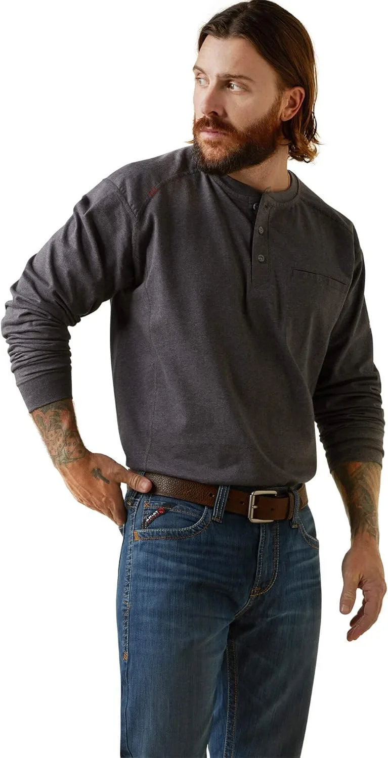 

Футболка Ariat Men's Fr Air Refinery Row Graphic Henley