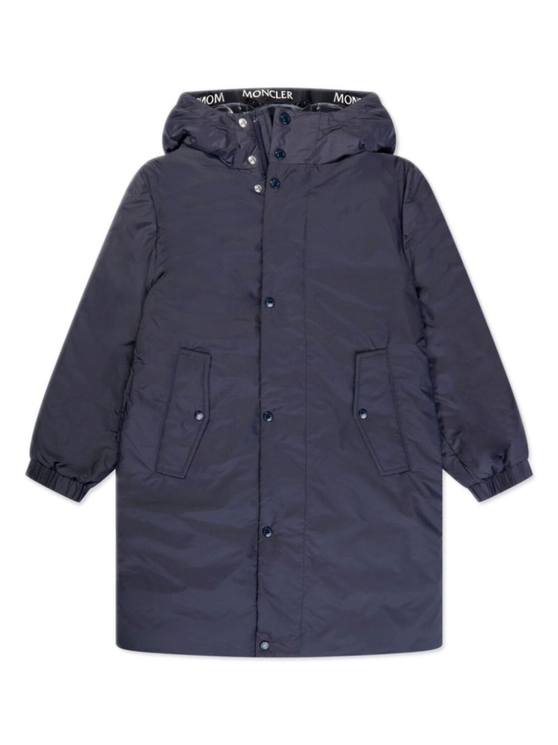 

Moncler Enfant пуховик с капюшоном, синий