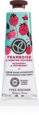 

Крем для рук Yves Rocher Bain de Nature, Raspberry & Peppermint 30 ml