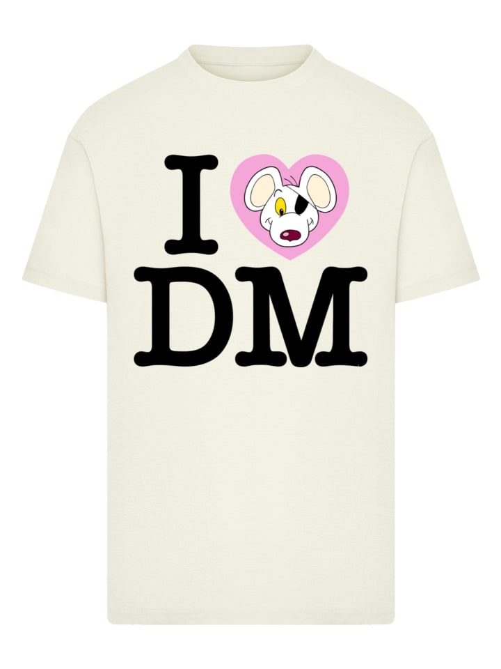 

Футболка Danger Mouse I Love DM в песочном цвете F4NT4STIC, Бежевый, Футболка Danger Mouse I Love DM в песочном цвете F4NT4STIC