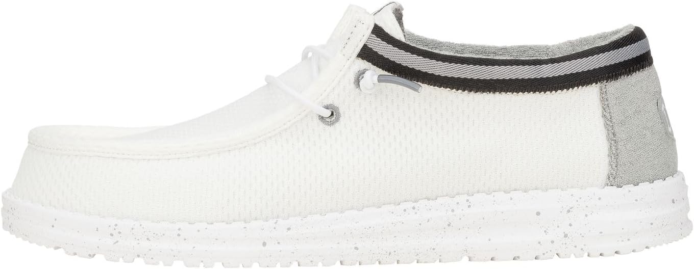 

Кроссовки Hey Dude Men's Wally Varsity Jersey, Men’s Shoes, Men's Slip-on Loafers, Comfortable Light-Weight Heydude, белый/серый