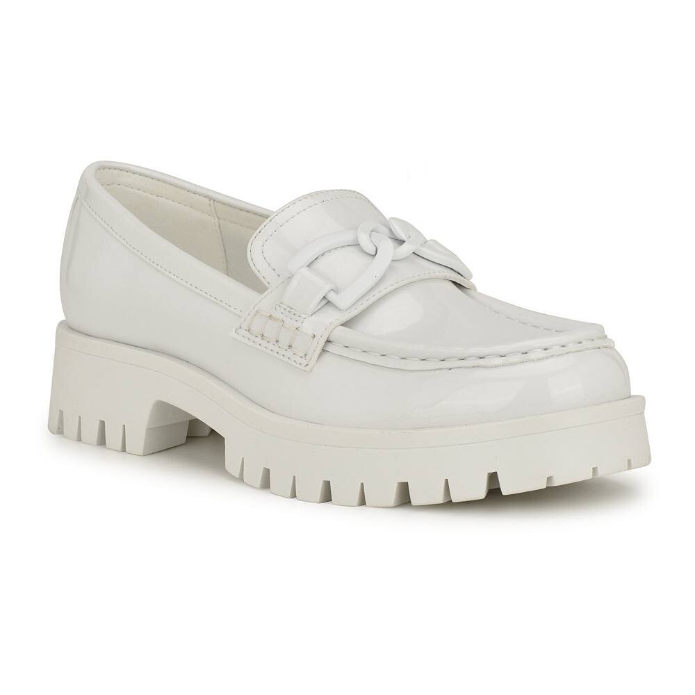 

Женские повседневные лоферы Nine West Gables, цвет White Patent