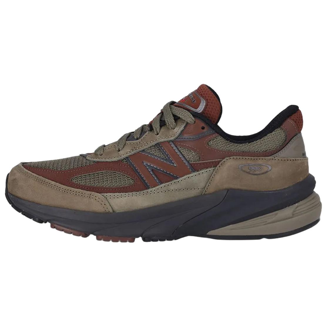 Тедди Сантис x 990v6 Made In USA 'Dark Camo Rich Oak' New Balance, коричневый