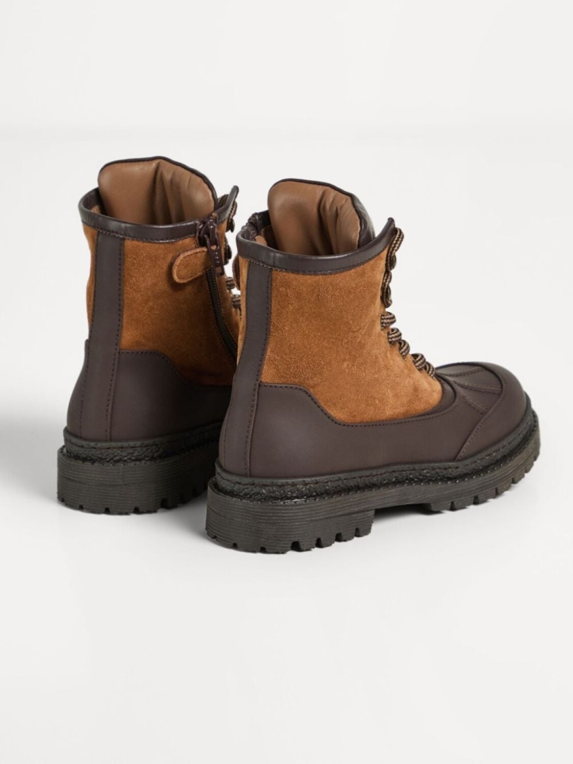 Brunello Cucinelli Kids замшевые ботинки, коричневый — фото 3