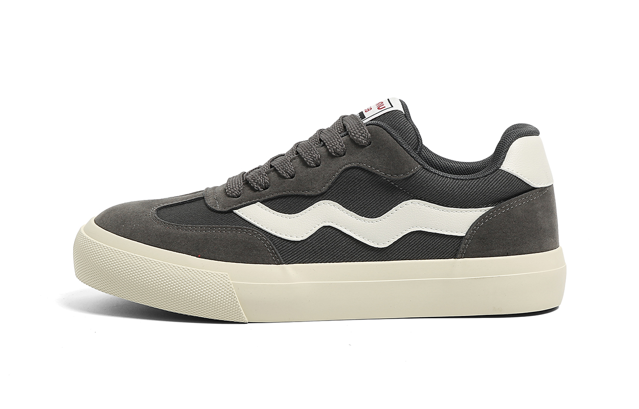 

Абразивостойкие амортизирующие низкие скейтборд кроссовки Men's HUANQIU, серый