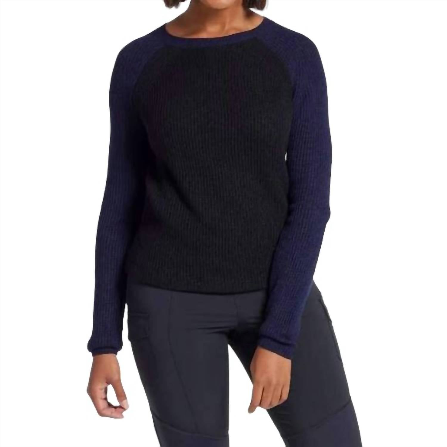 

Свитер Reilly Cashmere Colorblock в цвете Navy/Black Anatomie