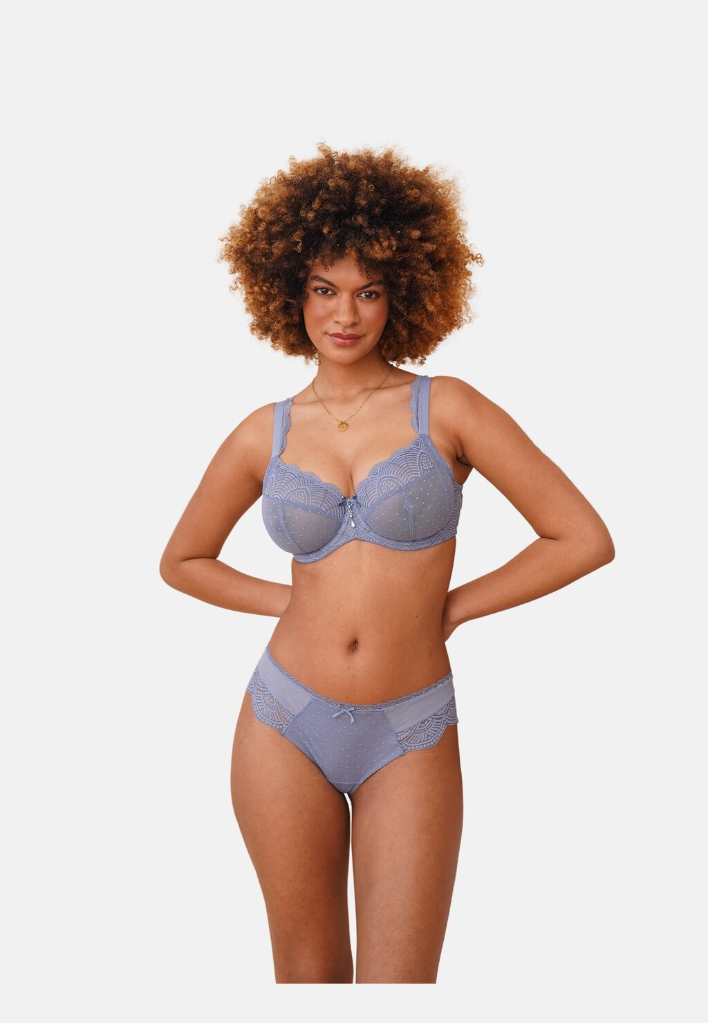 

Бюстгальтер на косточках CLARA SugarShape, сине-серый