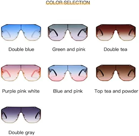 

Крупные солнцезащитные очки для женщин и мужчин, винтажные металлические солнцезащитные очки с градиентным покрытием, защита от ультрафиолета UV400 MTZJH, 7