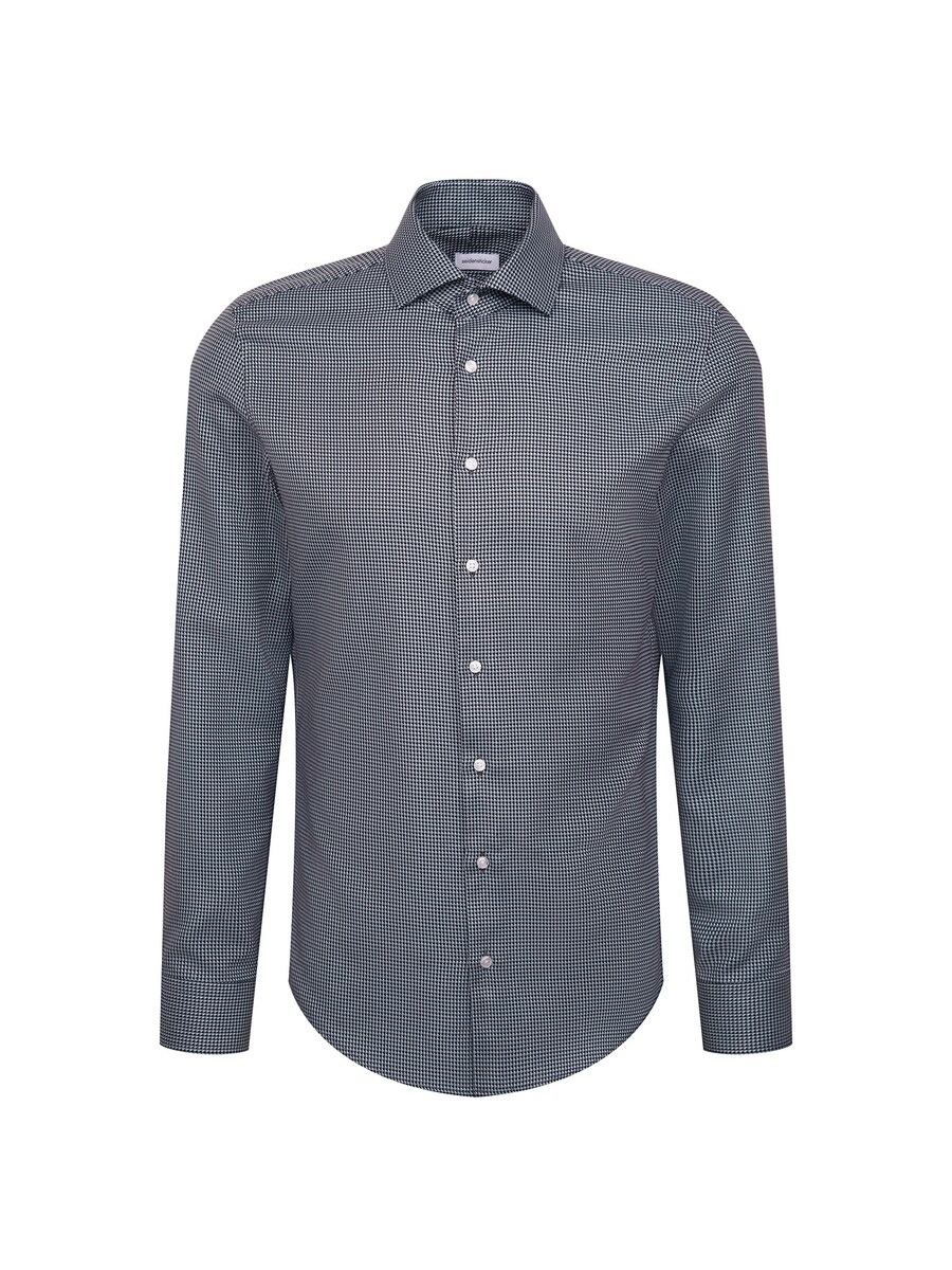 

Рубашка делового кроя Slim Fit SEIDENSTICKER Schwarze Rose, темно-синий