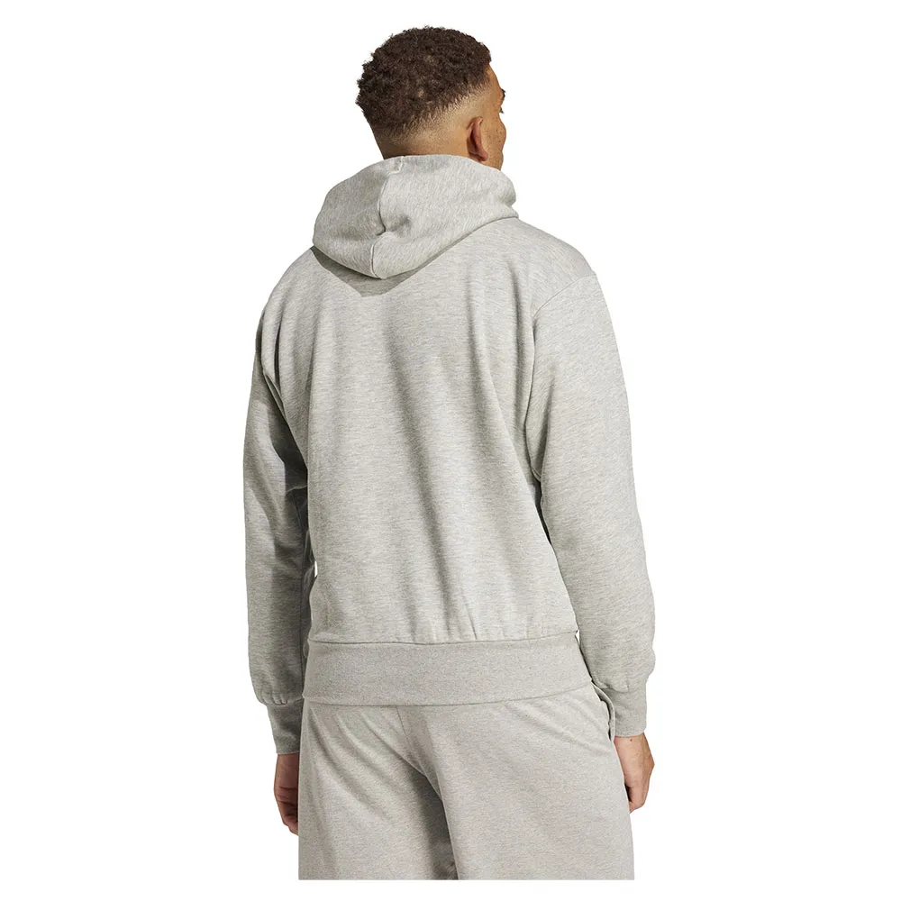 Худи adidas Essentials Big Logo Fleece, серый — фото 2