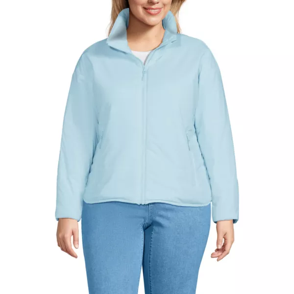 

Утепленная куртка Wanderfree больших размеров Lands' End, цвет sunwashed blue