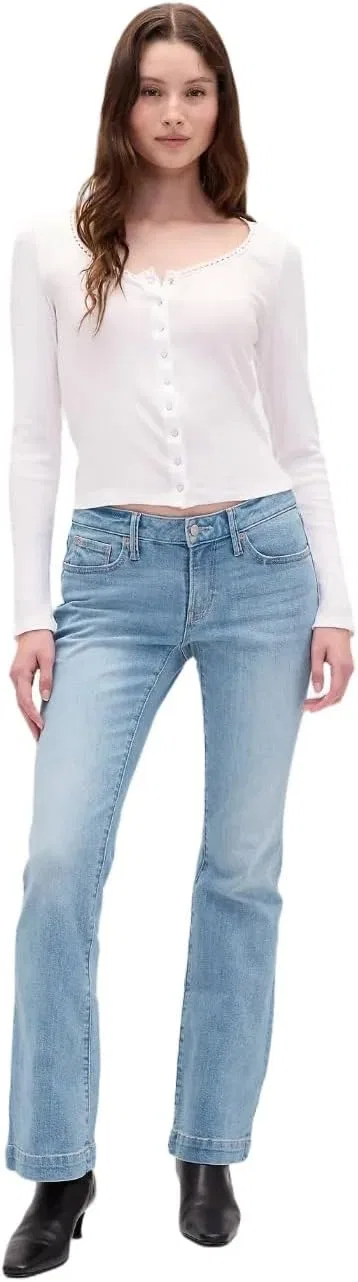 Джинсы Gap Women's Long and Lean Fit, светло-индиго