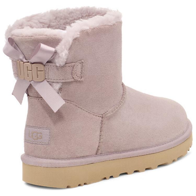 Ботинки зимние UGG короткие, розовый — фото 4