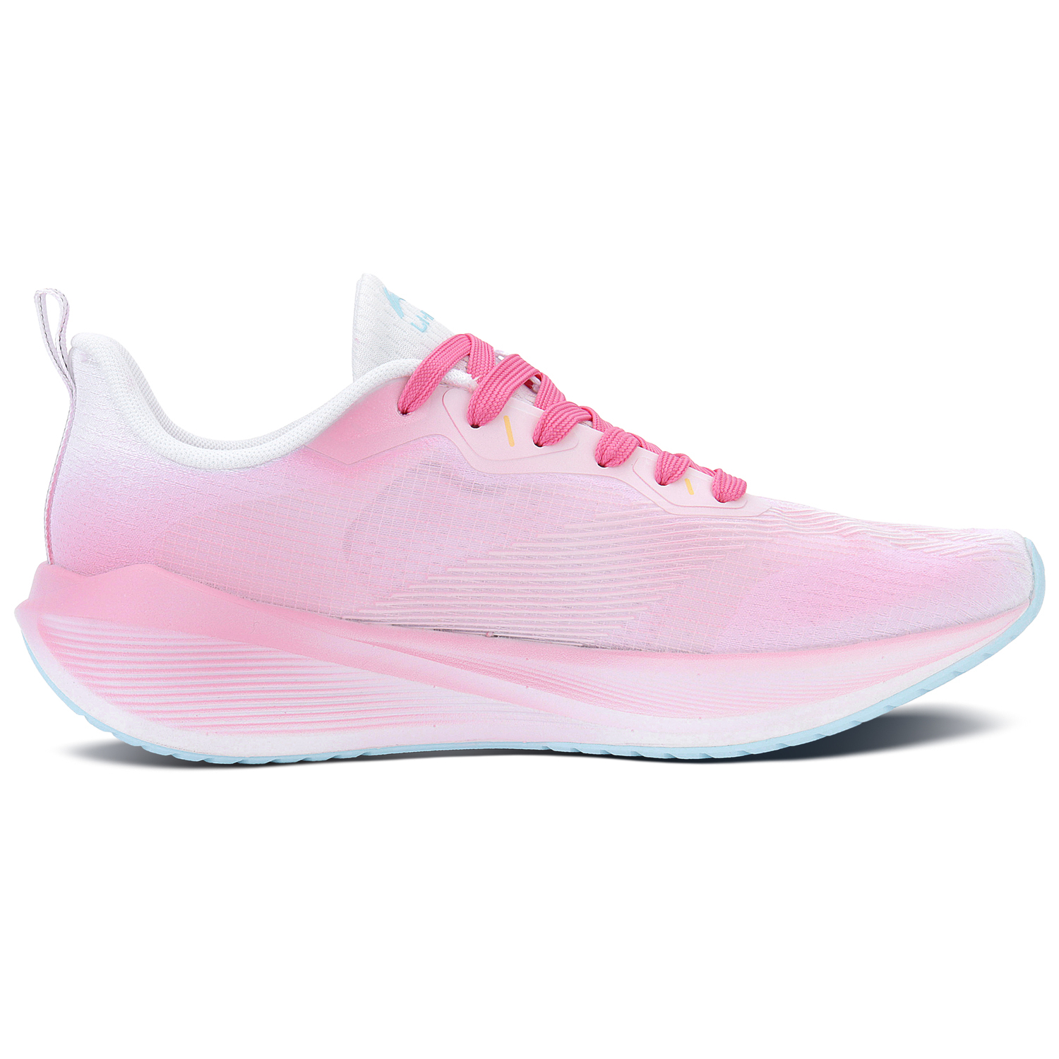 Li Ning Wuyue амортизирующие нескользящие дышащие кроссовки низкие повседневные для города и пробежек Unisex Li-Ning, розовый — фото 4
