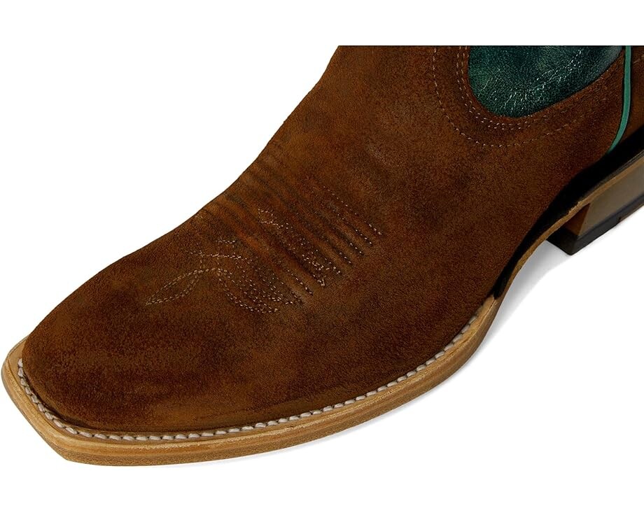 Сапоги женские Ariat Futurity Flash ковбойский с вышивкой, коричневый/зеленый — фото 2