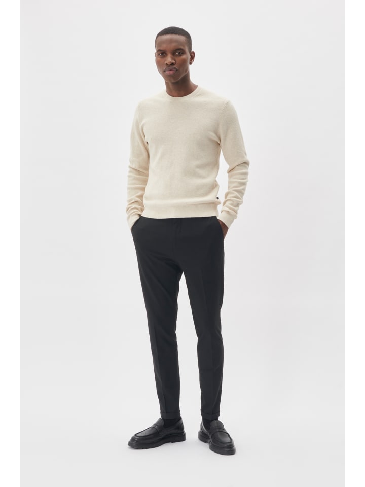 

Matinique Вязаный свитер прямого кроя MAlagoon в цвете «устрично-серый меланж»