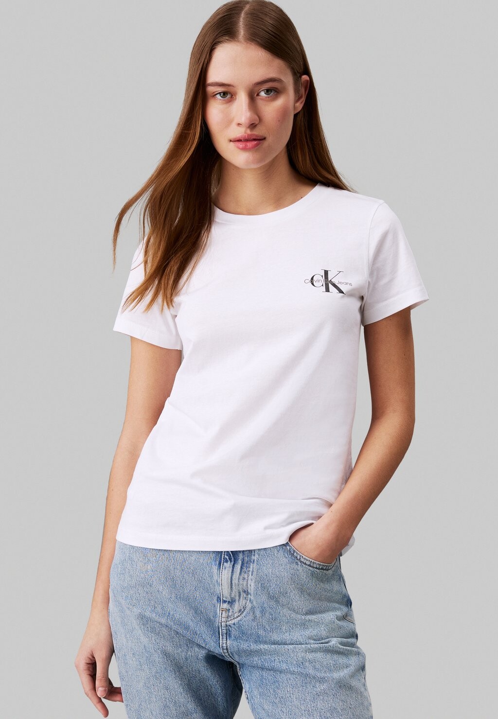 Базовая футболка MONOLOGO SLIM TEE 2 PACK Calvin Klein, черный — фото 4