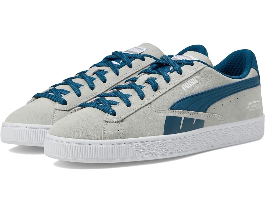 

Кроссовки PUMA Mercedes AMG Petronas Suede, цвет Team Silver/Ocean Tropic