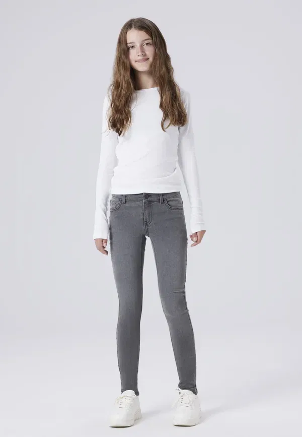 Джинсы skinny fit Two Soon, средне-серый деним
